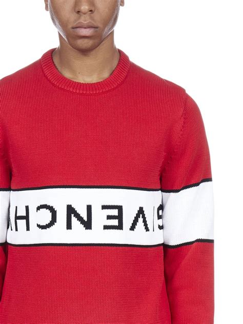 red and white givenchy sweater|Givenchy jumper men's.